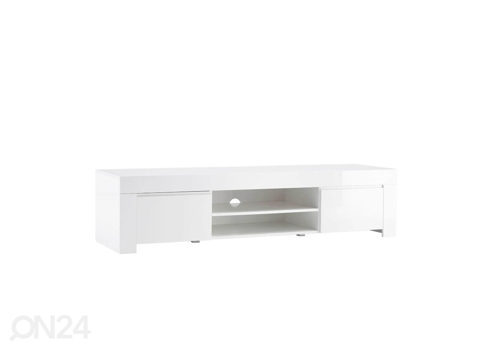Madal TV-alus Amalfi 190cm, valge suurendatud