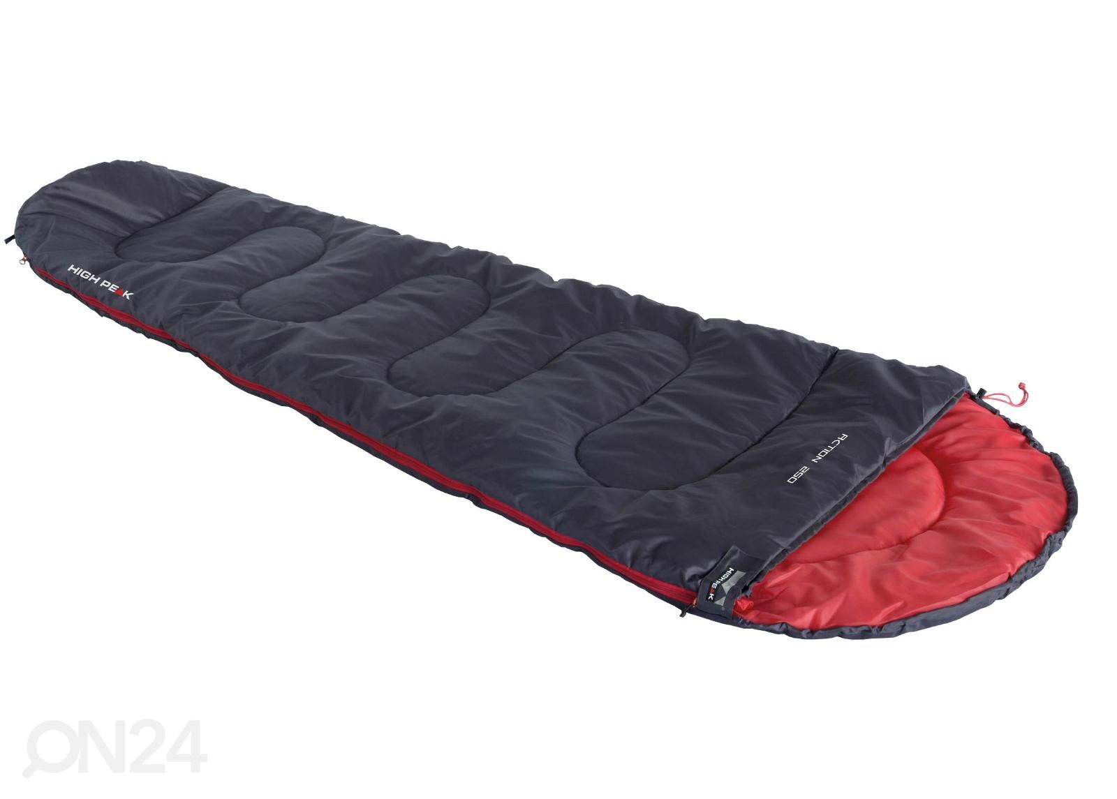 Magamiskott High Peak Action 250 antratsiit/punane suurendatud
