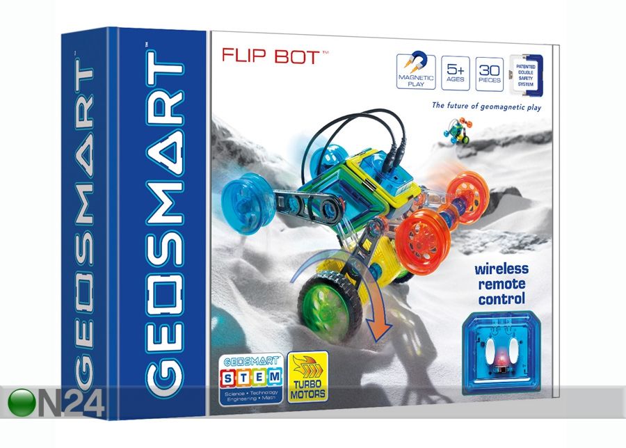 Magnetkonstruktor FlipBot GeoSmart 30 osa suurendatud