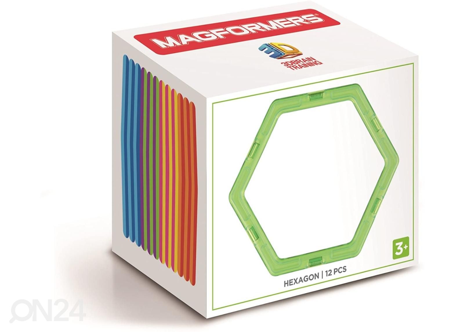 Magnetkonstruktor Kuusnurk Magformers suurendatud