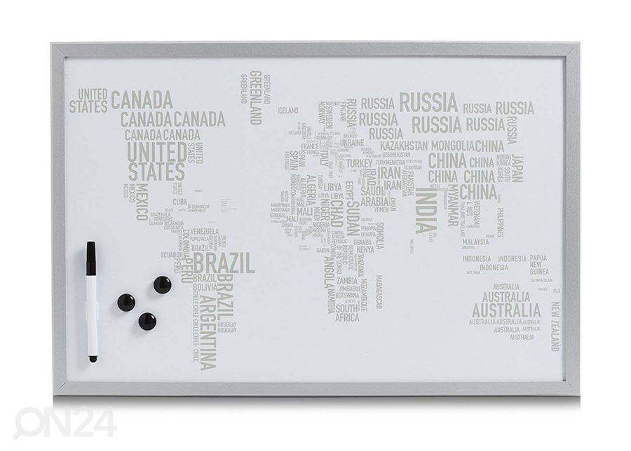 Magnettahvel World Letters suurendatud
