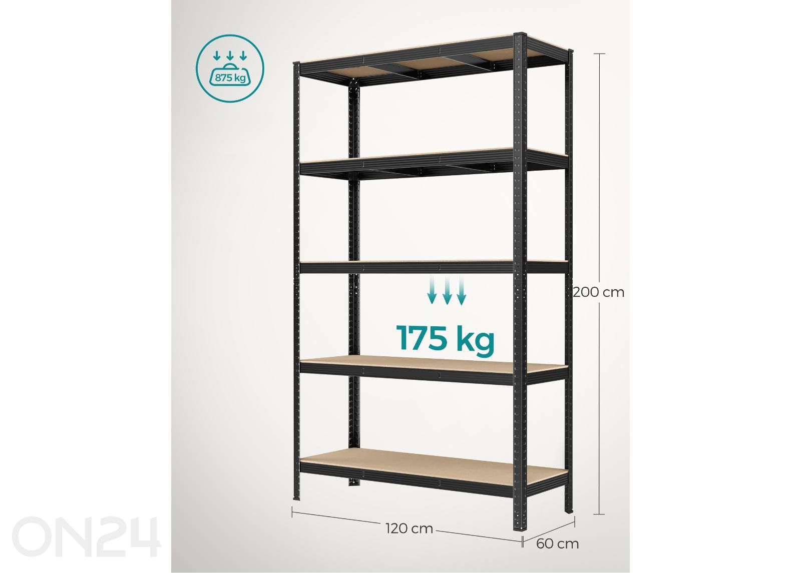 Majapidamisriiul 200 cm suurendatud mõõdud