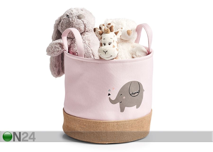 Mänguasjakorv Elevant Ø 30x29 cm suurendatud