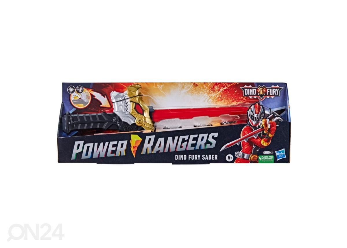 Mängukomplekt Dino Fury mõõk POWER RANGERS suurendatud