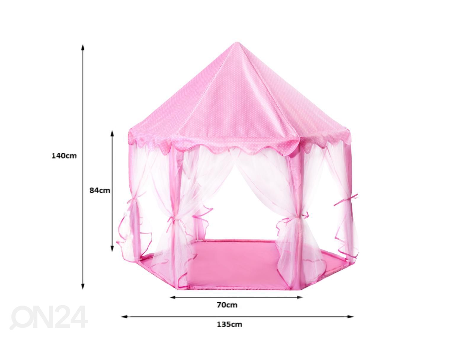 Mängumaja / telk lastele 140 cm suurendatud mõõdud