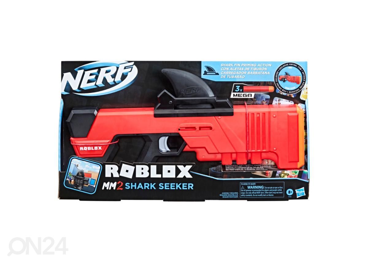 Mängurelv MM2 Shark Seeker NERF Roblox suurendatud