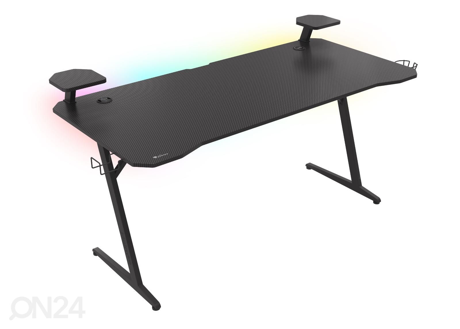 Mängurilaud Genesis Holm 510 RGB, must suurendatud