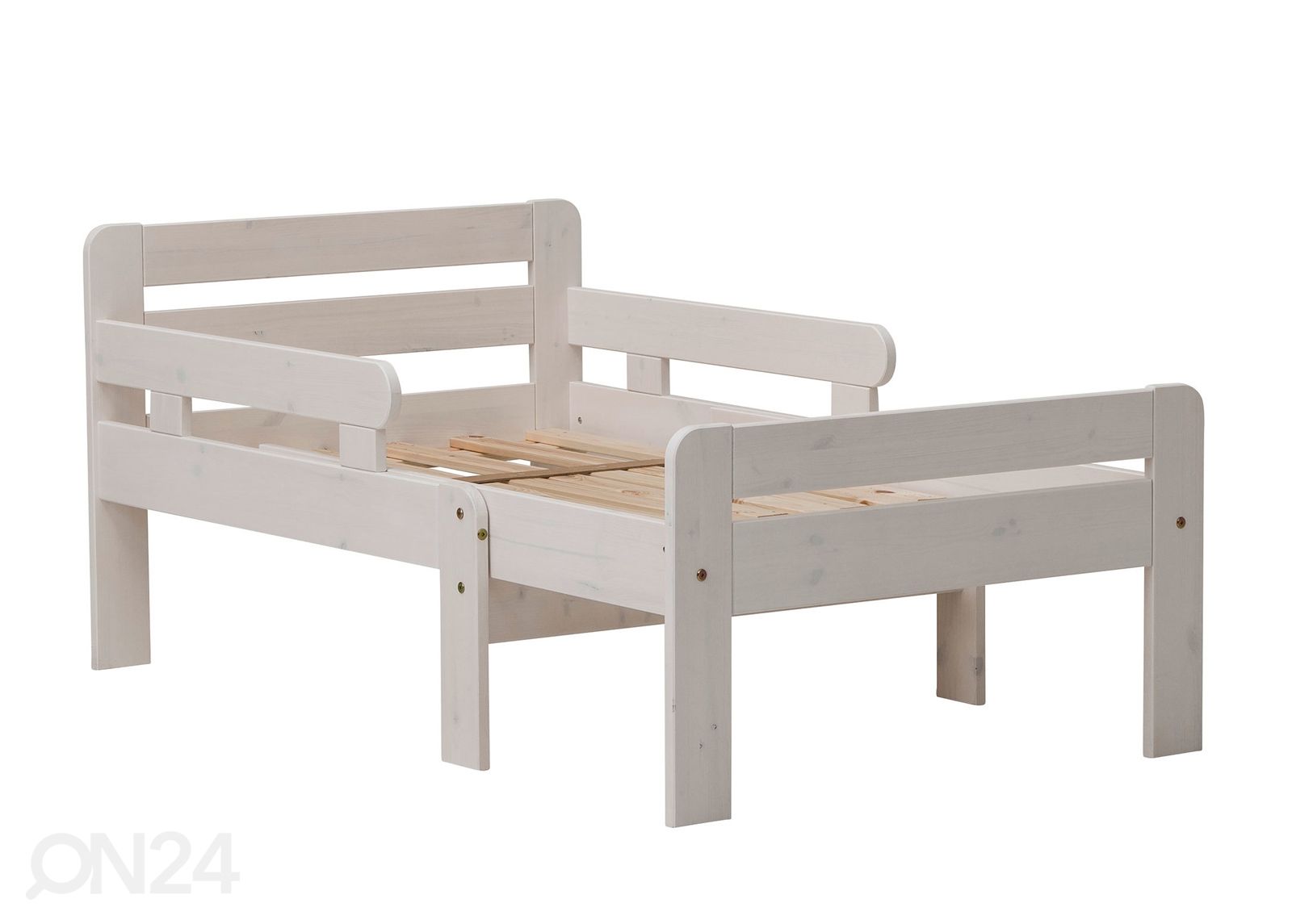 Männipuidust pikendatav lastevoodi Tiina 75x100+42+42 cm suurendatud