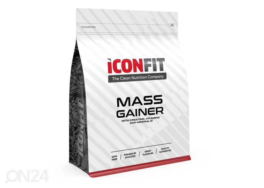 Massilisaja Mass Gainer 1,5 kg maasika Iconfit suurendatud