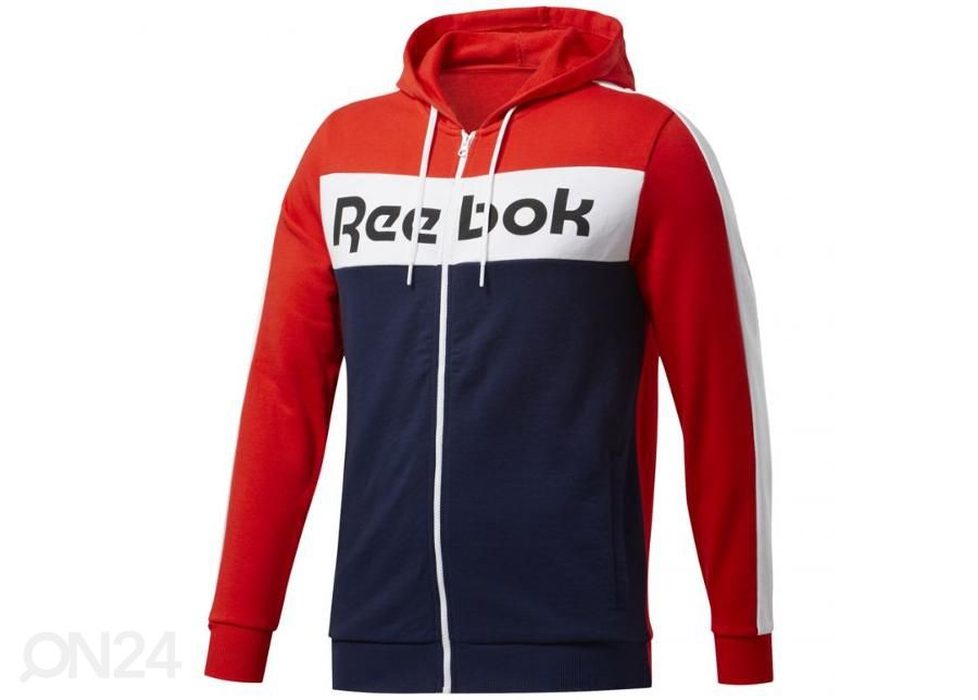 Meeste dressipluus Reebok Te Linear Logo Fz Hoody M suurendatud