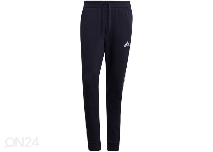 Meeste dressipüksid Adidas Essentials Fleece Tapered Cuff 3-Band suurendatud