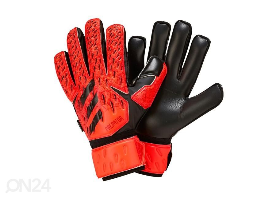 Meeste jalgpalli väravavahi kindad Adidas Predator Match Fingersave suurendatud