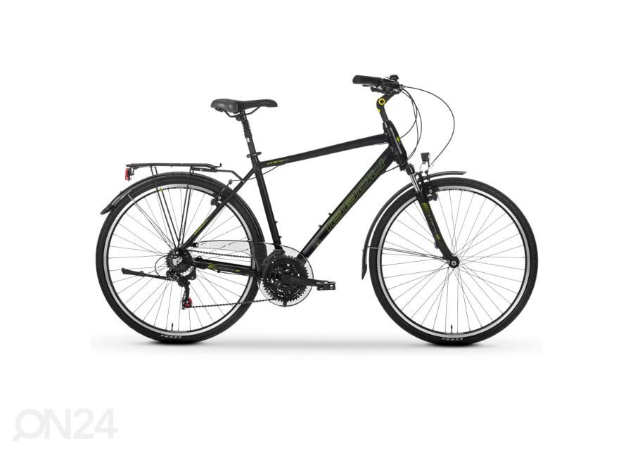 Meeste jalgratas Tabou Kinetic 1.0 28" L, must-roheline suurendatud