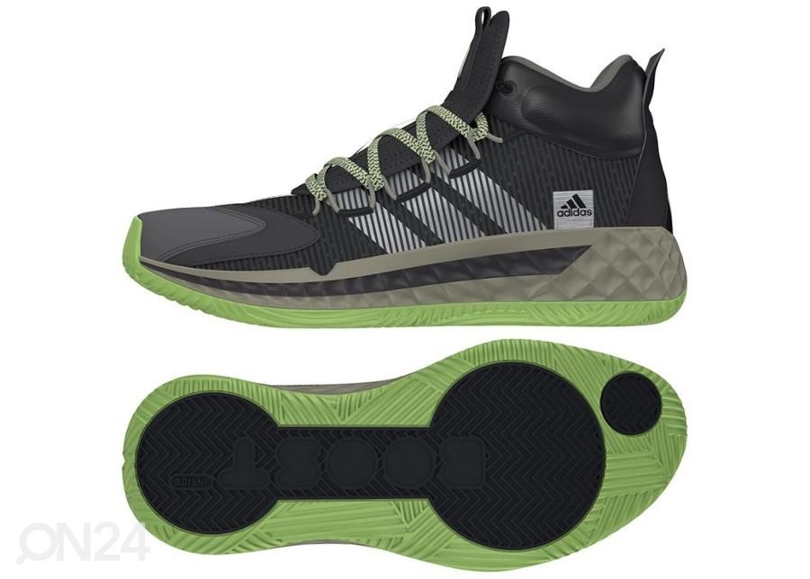 Meeste korvpallijalatsid Adidas Pro Boost Mid suurendatud
