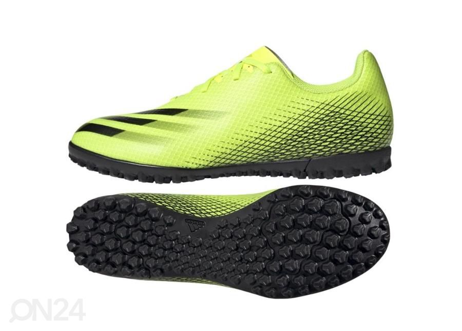 Meeste kunstmuru jalgpallijalatsid Adidas X Ghosted.4 TF suurendatud