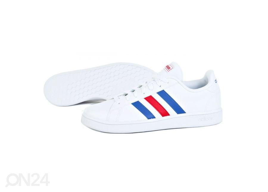 Meeste vabaajajalatsid Adidas Grand Court Base M EE7901 suurendatud
