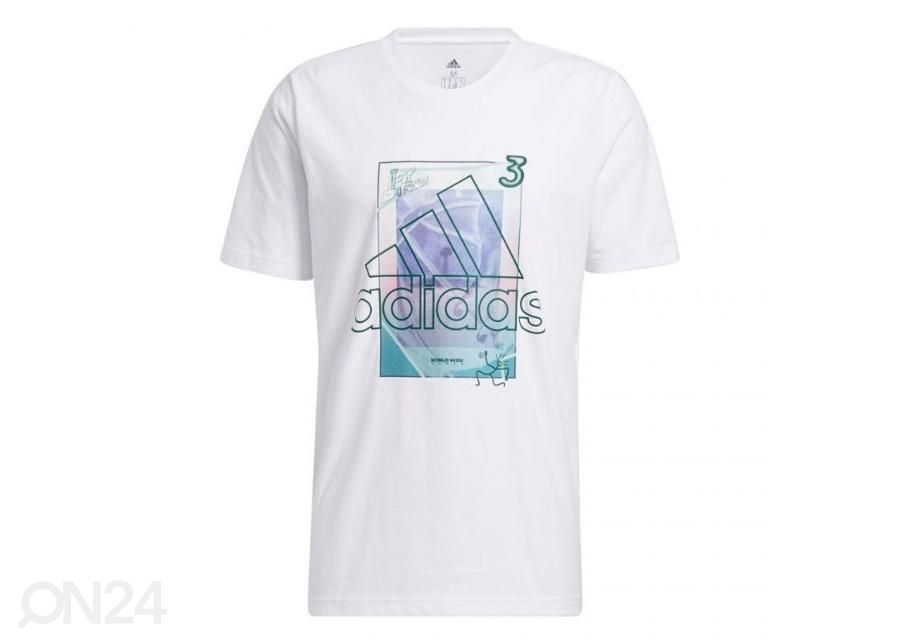 Meeste vabaajasärk Adidas Throwback Badge of Sport suurendatud