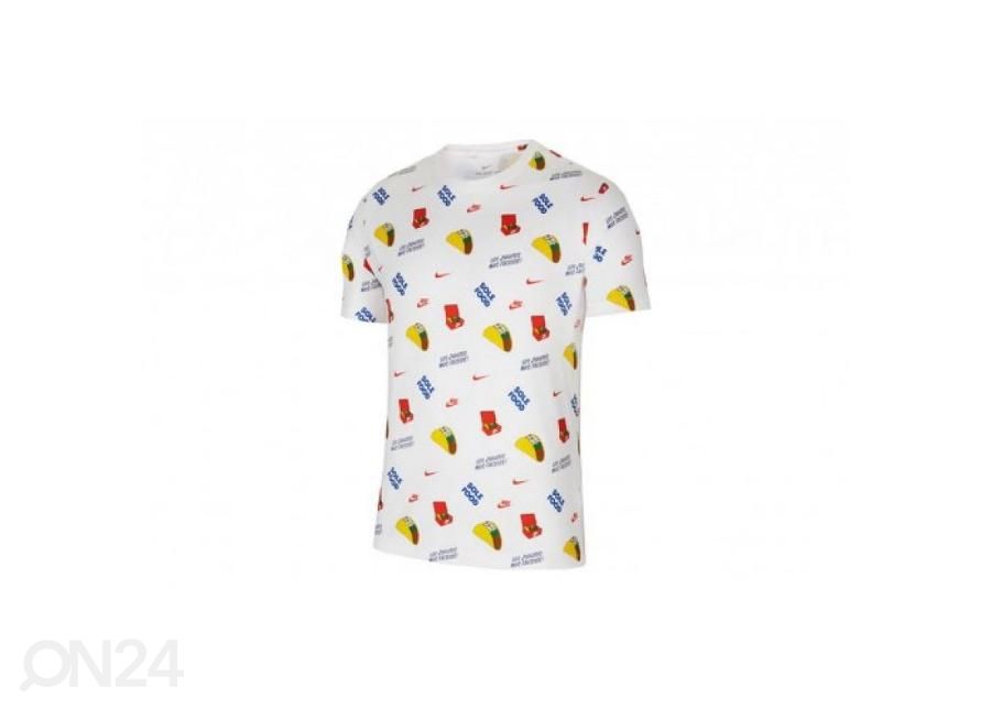 Meeste vabaajasärk Nike NSW SS Tee Food Aop M CW0472-100 suurendatud