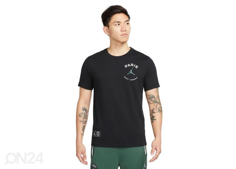 Meeste vabaajasärk Nike PSG Logo M DB6514-010 suurendatud