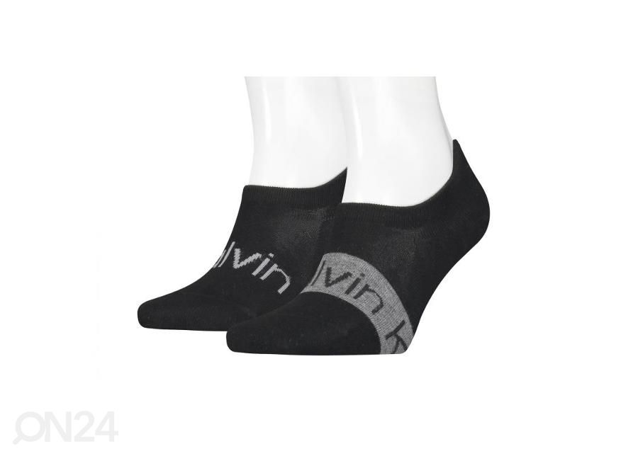 Meeste vabaajasokid Calvin Klein Footie High Cut 2-pakk Lo 701218713002 suurendatud