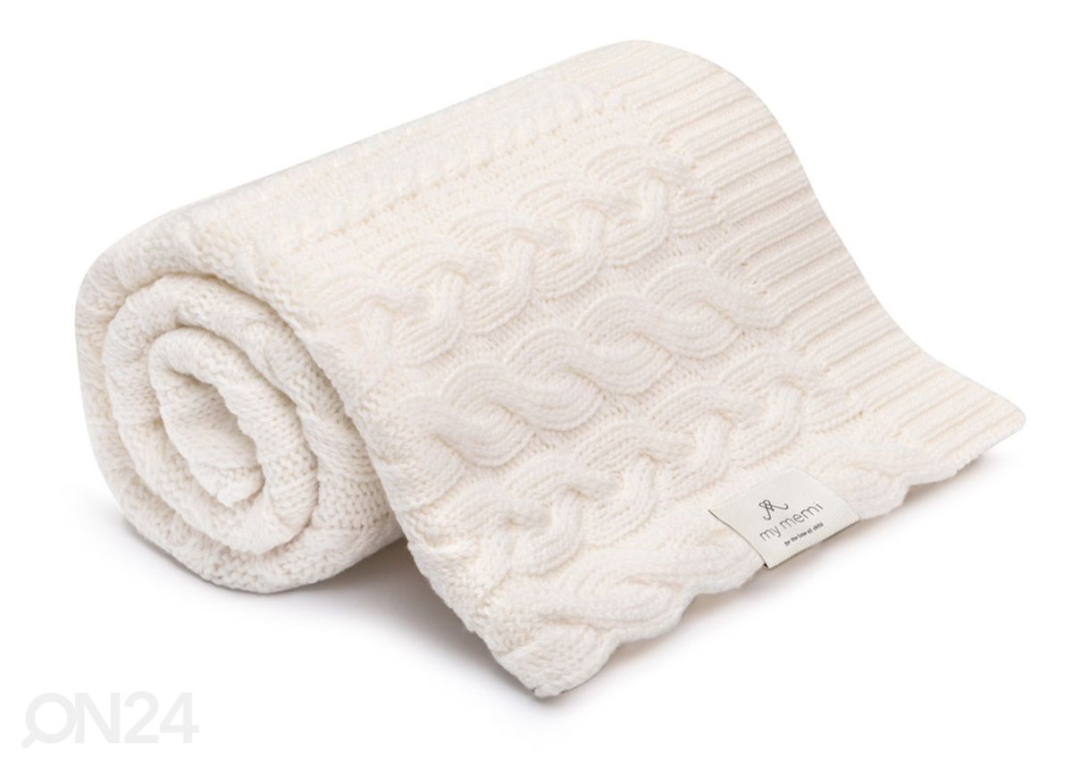 Meriinovillane beebitekk, cream palmikutega suurendatud