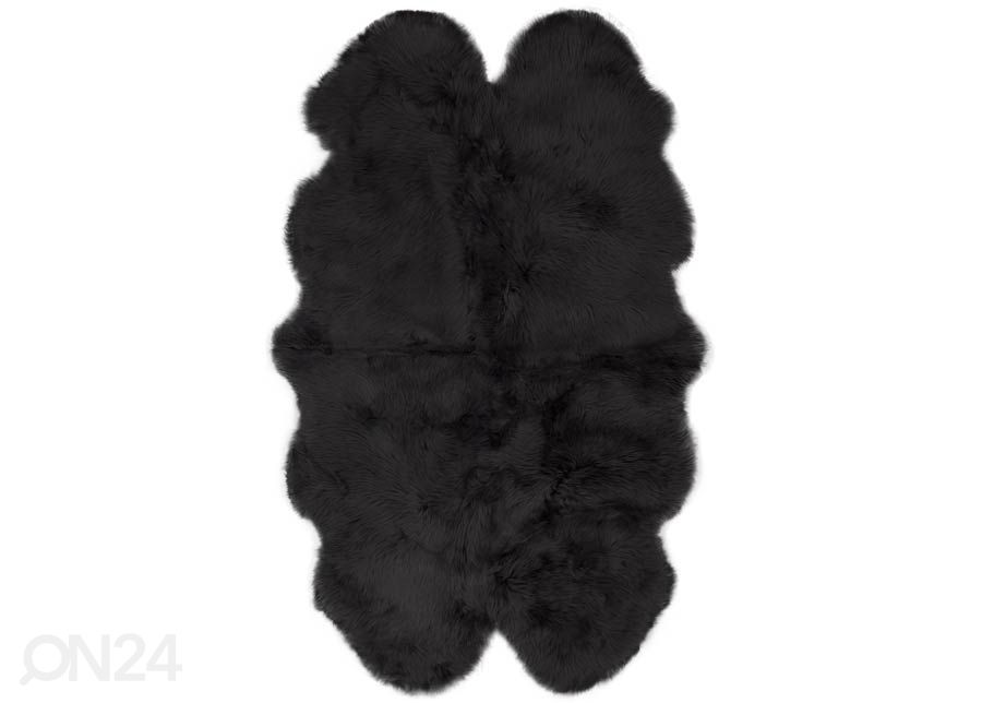 MERINO black QUATRO ±90x180, naturaalne lambanahk suurendatud