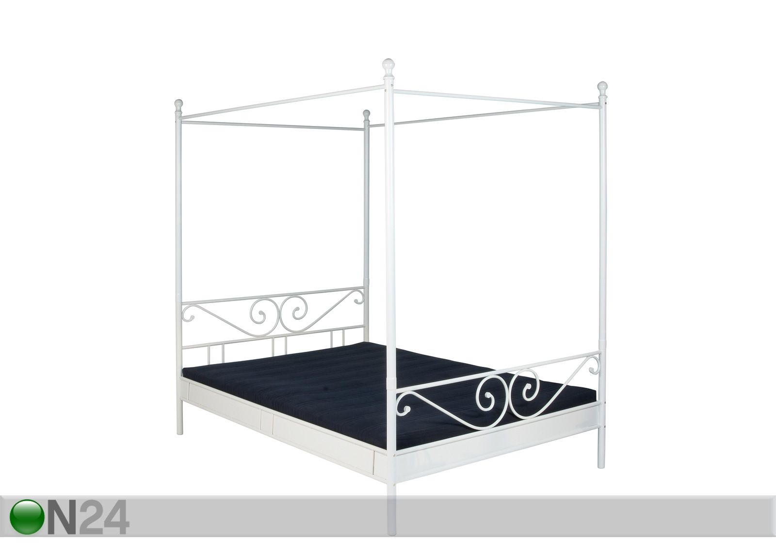 Metallist baldahhiinvoodi Manege 140x200 cm suurendatud