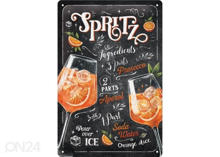 Metallposter 20x30 cm / Aperol Spritz suurendatud