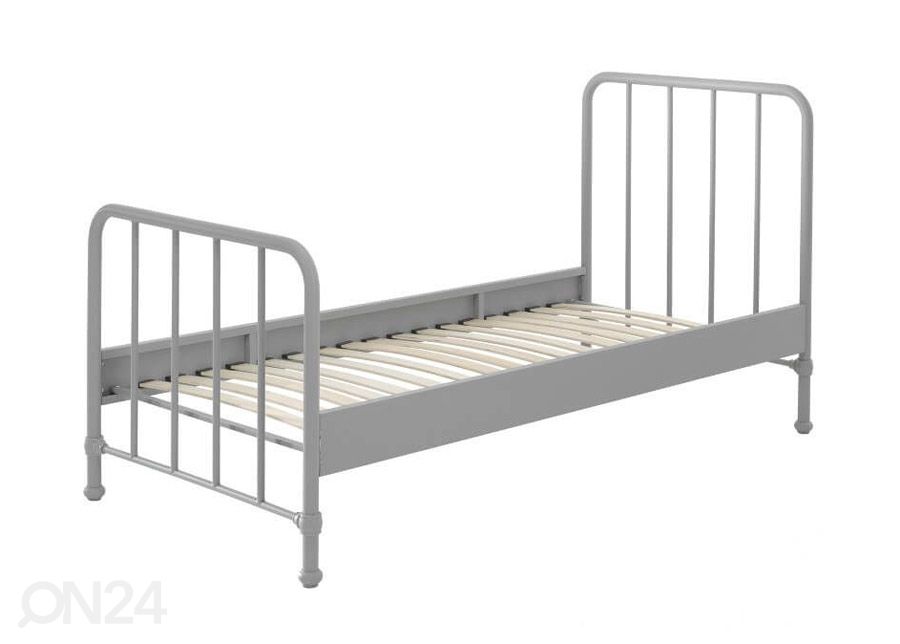 Metallvoodi Bronxx 90x200 cm, hall suurendatud