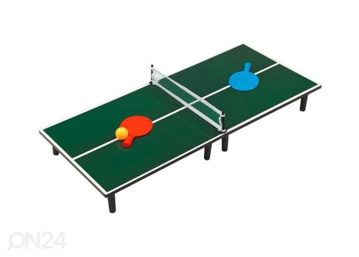 Mini lauatennis Bino roheline 90x40x11 cm suurendatud