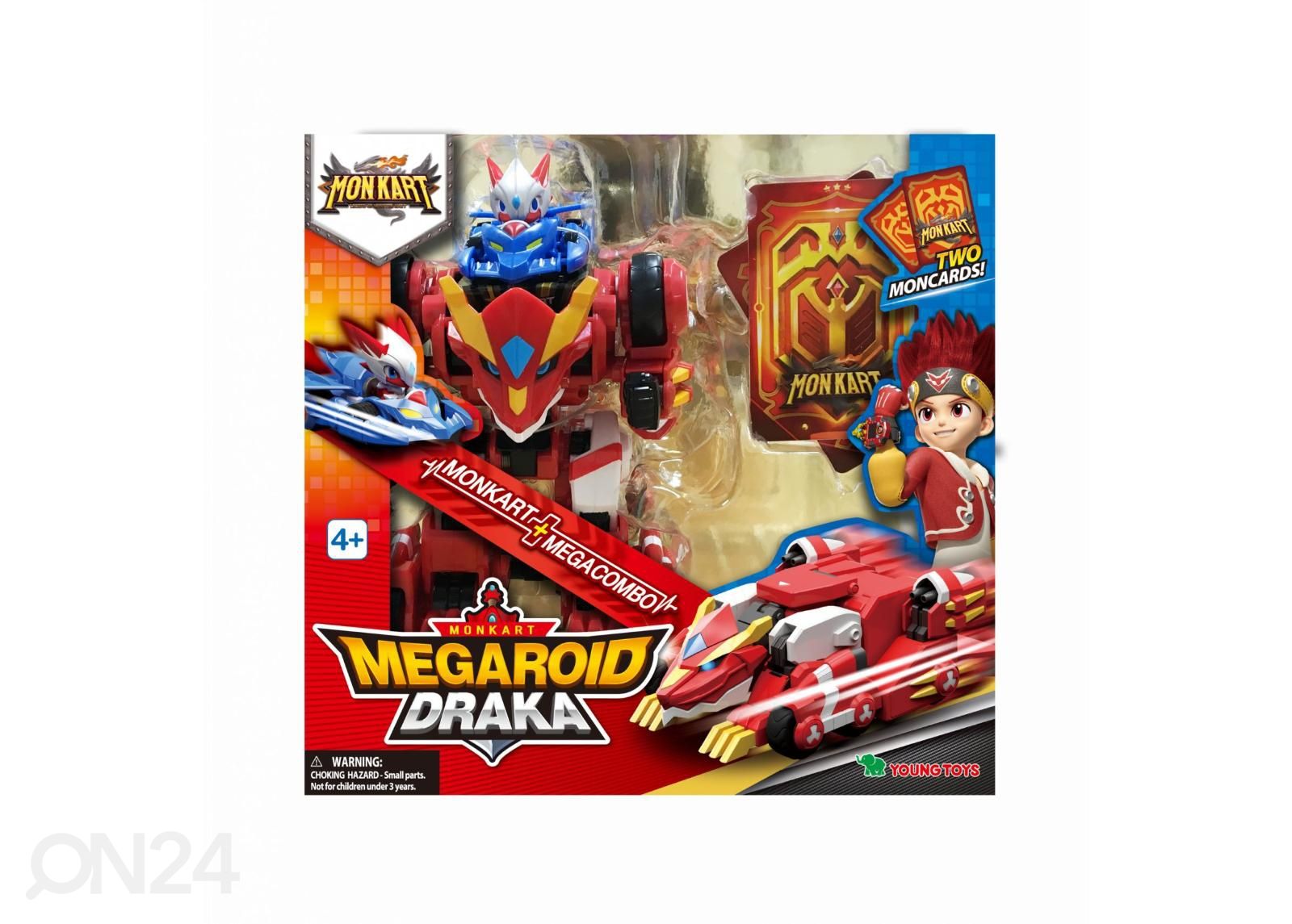 Monkart Robot-Transformer Megaroid Draka suurendatud