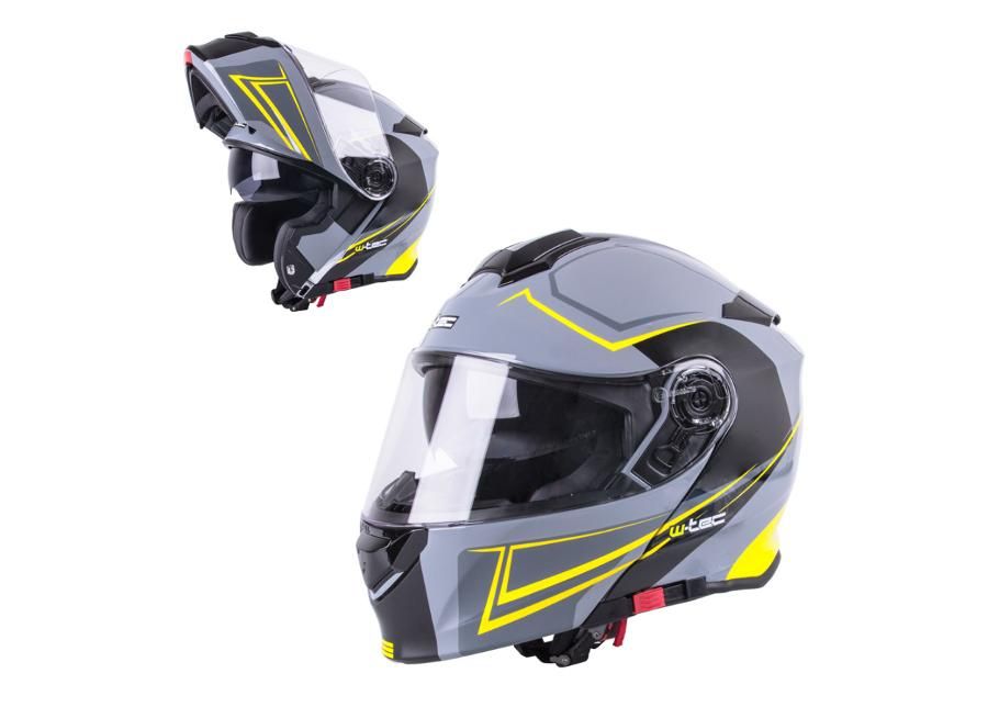 Mootorratta kiiver Flip-Up W-TEC suurendatud