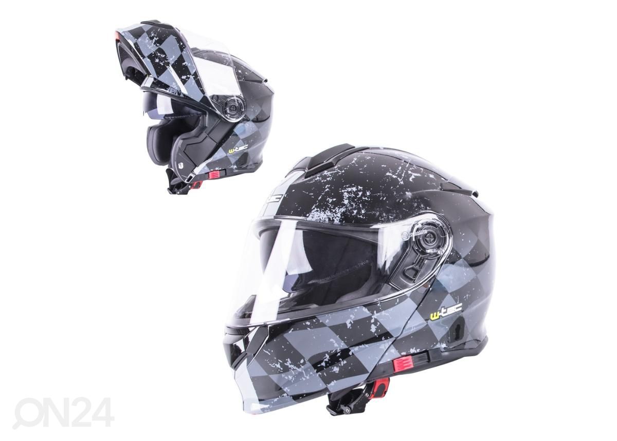 Mootorratta kiiver Flip-Up W-TEC V271 suurendatud