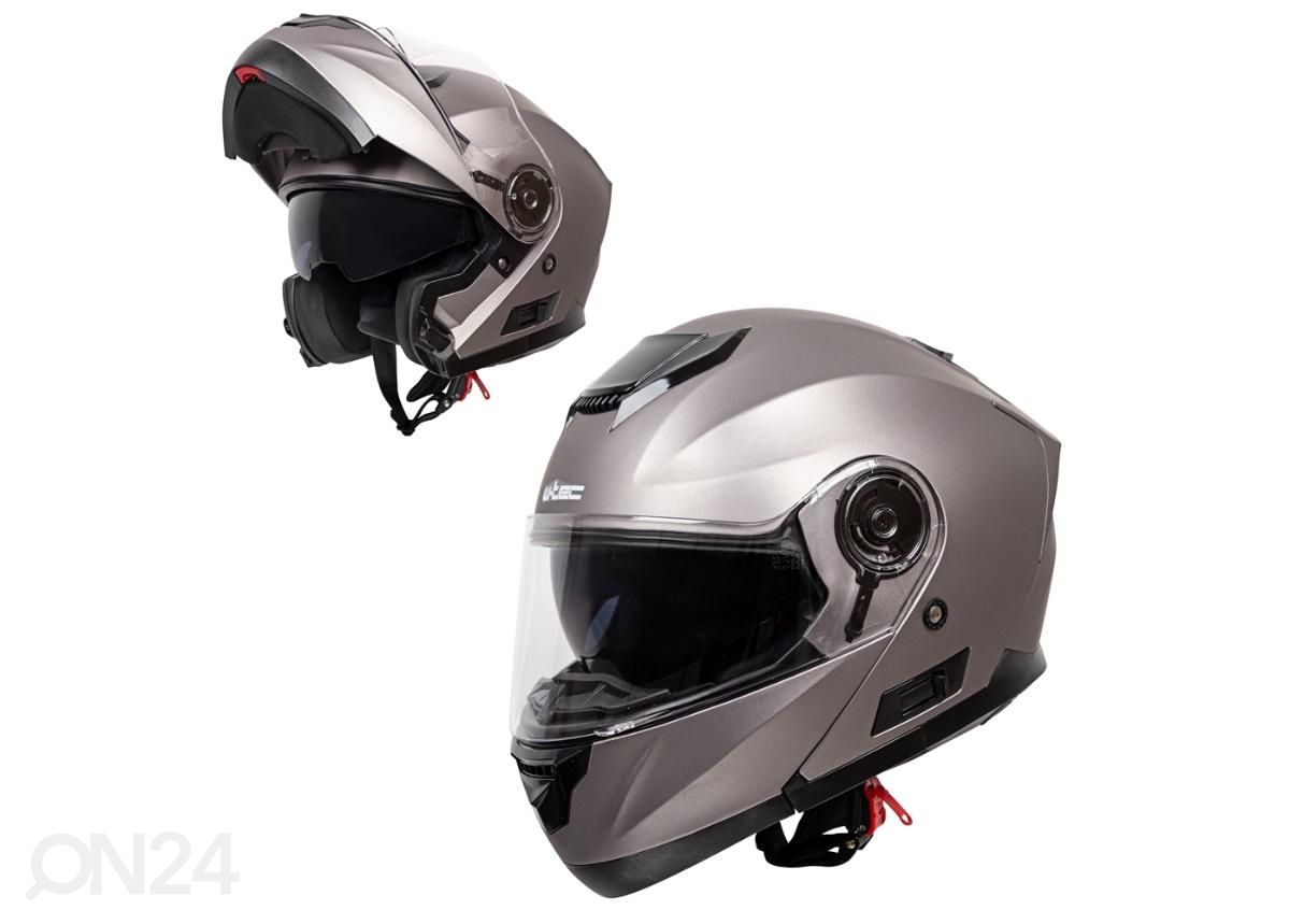 Mootorratta kiiver Lanxamo hall suurus XL 61-62 cm suurendatud