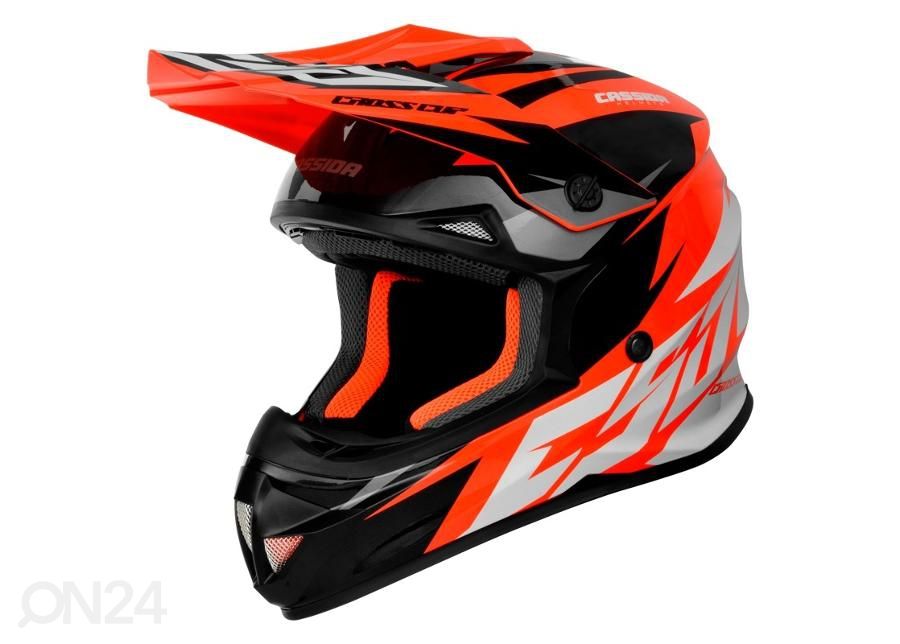 Motokrossi kiiver Cassida Cross Cup Two suurendatud