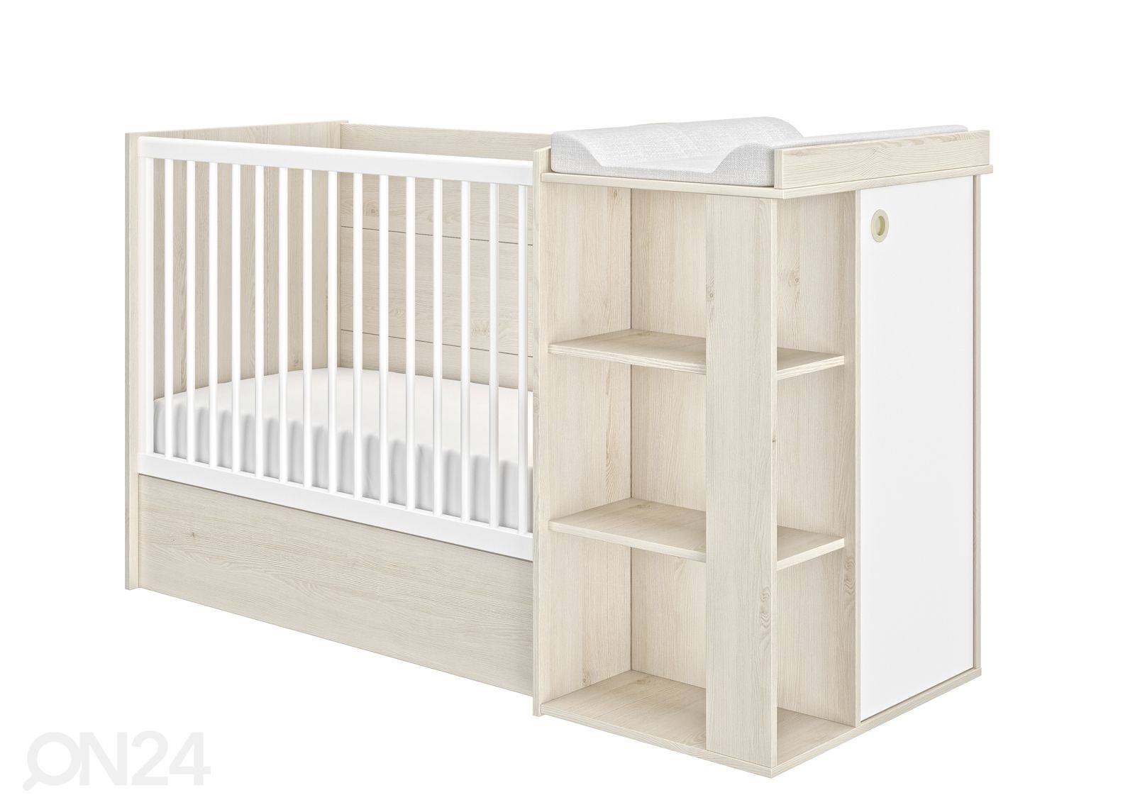 Multifunktsionaalne voodikomplekt Romeo 60x120 cm suurendatud