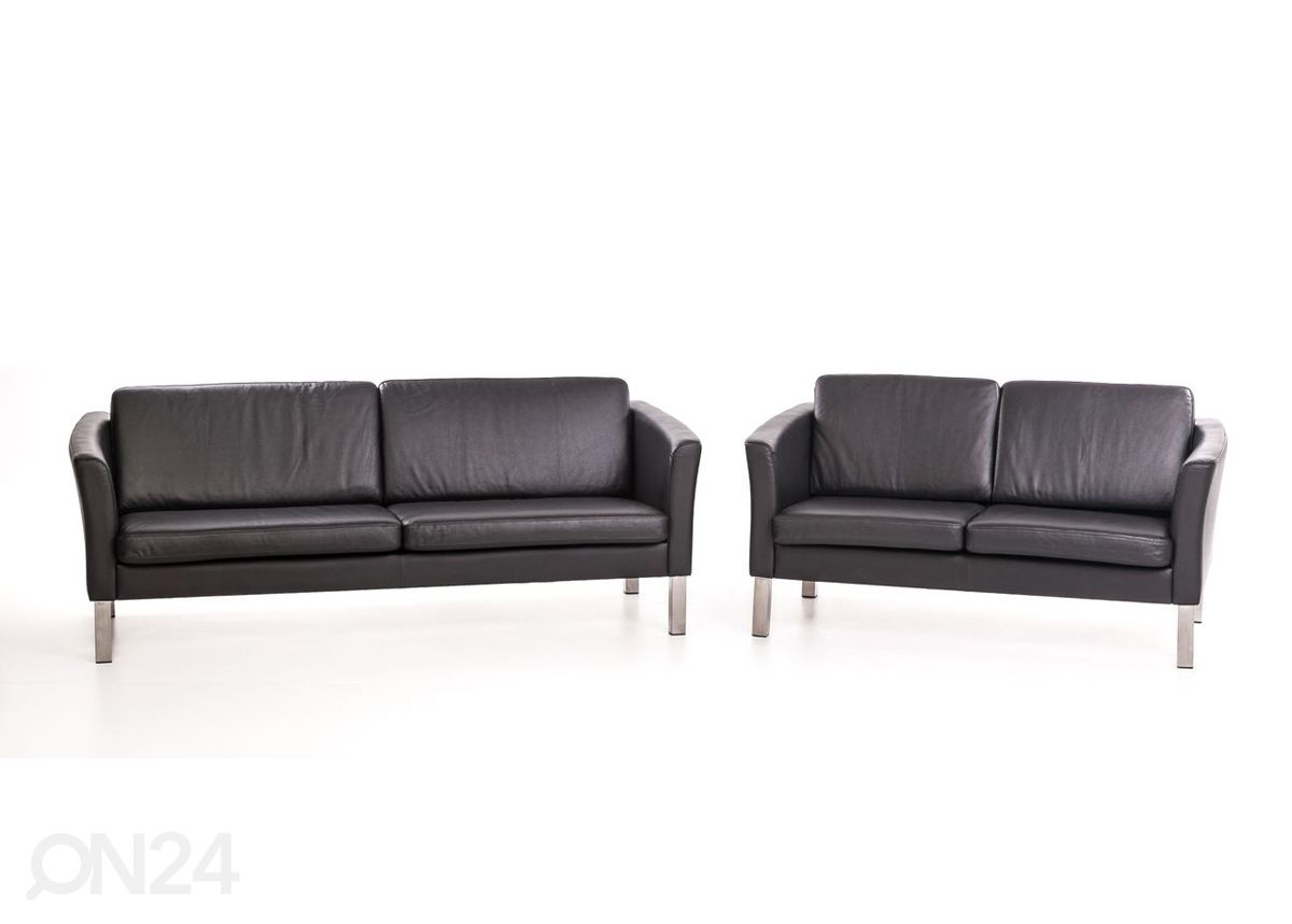 Nahast diivani komplekt Boss 3+2 suurendatud