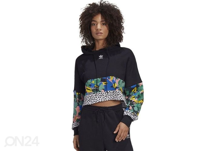 Naiste dressipluus Adidas Originals Cropped Hoodie suurendatud