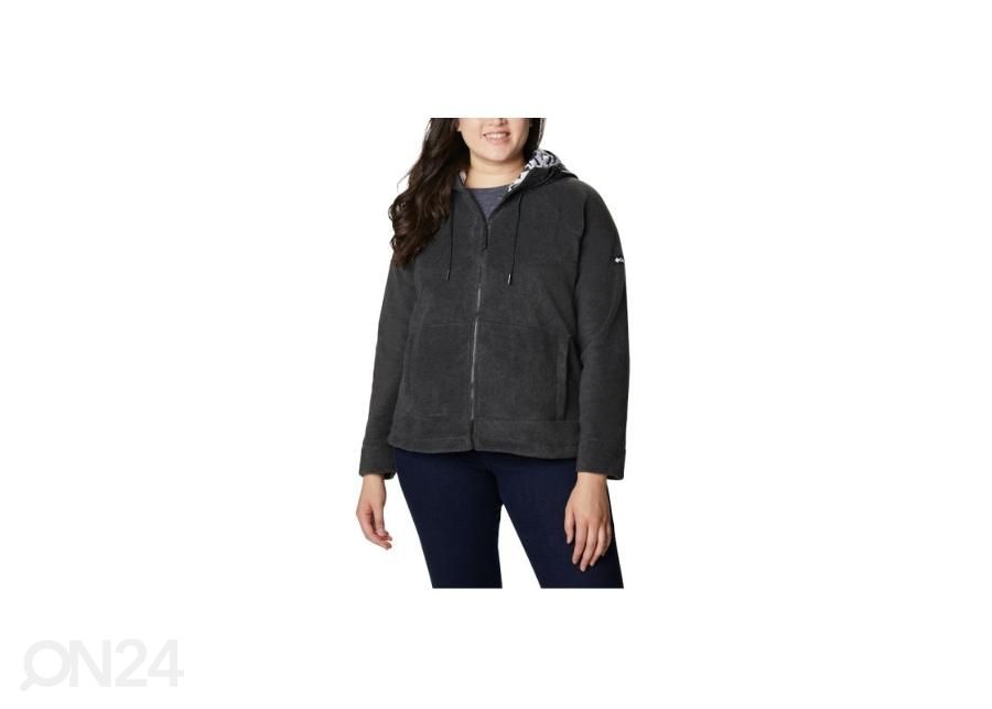 Naiste dressipluus Columbia Exploration Hooded Fleece FZ suurendatud