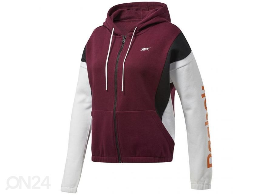 Naiste dressipluus Reebok Te Linear Logo Fl F Maroon W FU2189 suurendatud