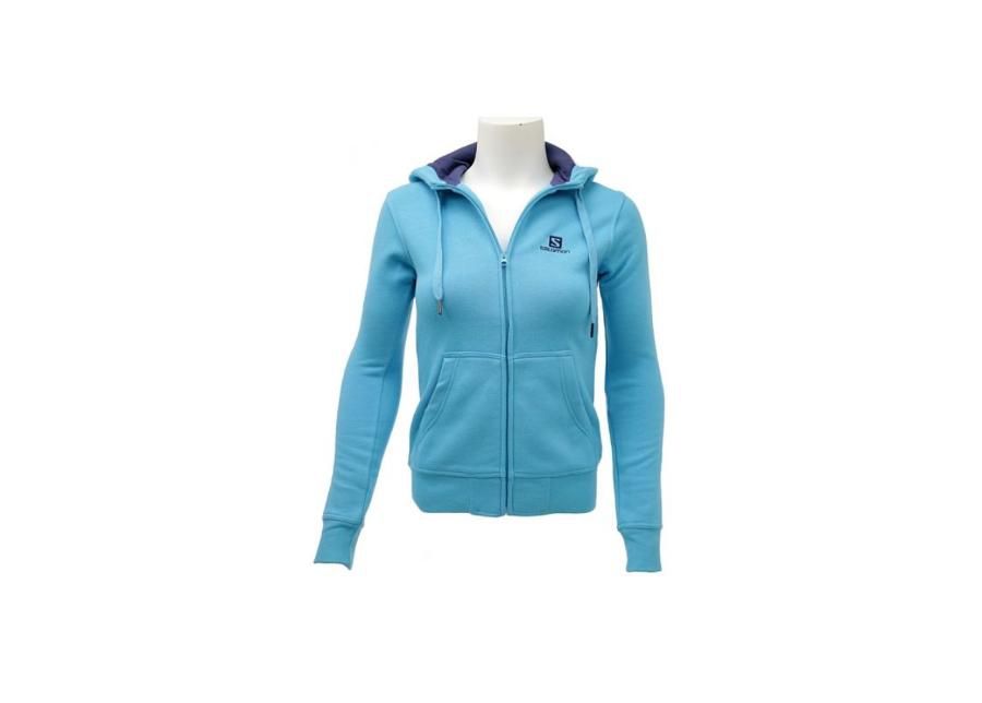 Naiste dressipluus Salomon Logo FZ Hoodie W 353486 suurendatud