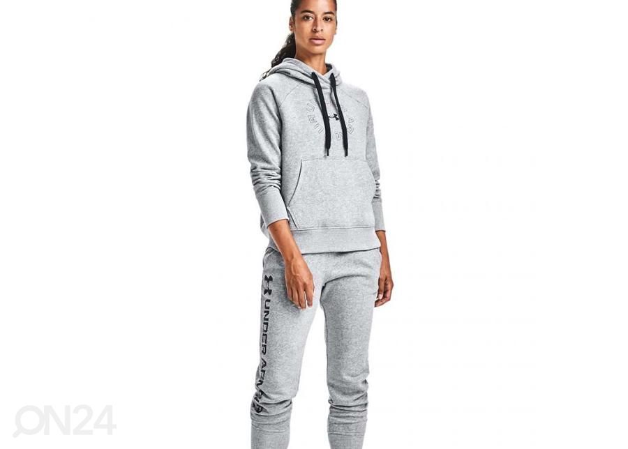 Naiste dressipluus Under Armour Rival Fleece Metallic Hoodie W suurendatud