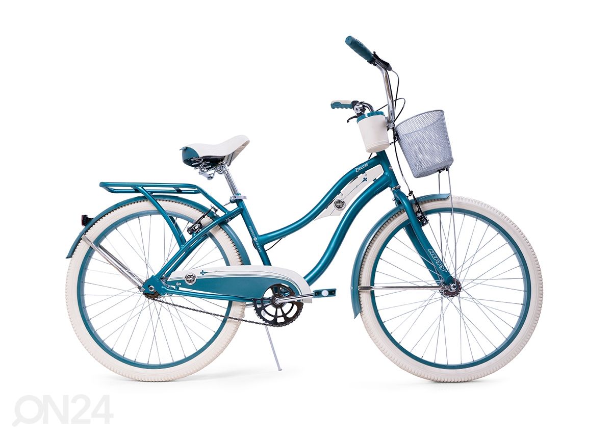Naiste ja laste jalgratas 26 tolli Huffy Duluxe Cruiser Matte Emerald suurendatud