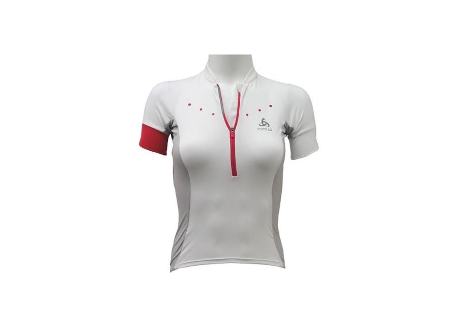 Naiste jalgrattasärk Odlo Stand-Up Collar S/S 1/2 Zip Gavia W 410891-10000 suurendatud