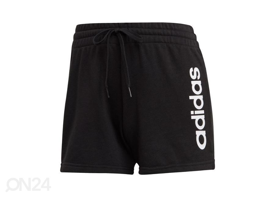 Naiste lühikesed vabaajapüksid Adidas Essentials Slim Logo suurendatud