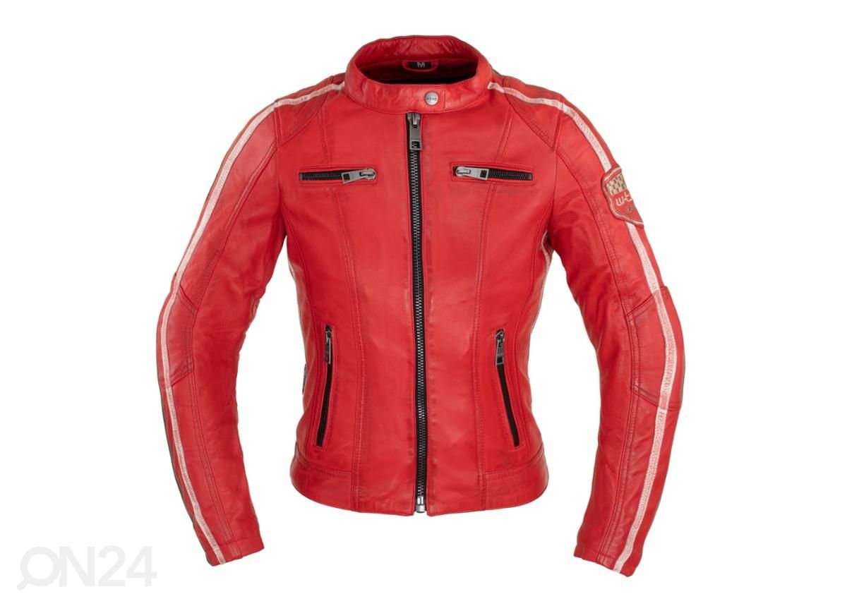 Naiste nahast mototagi W-TEC Umana punane - 3XL suurendatud