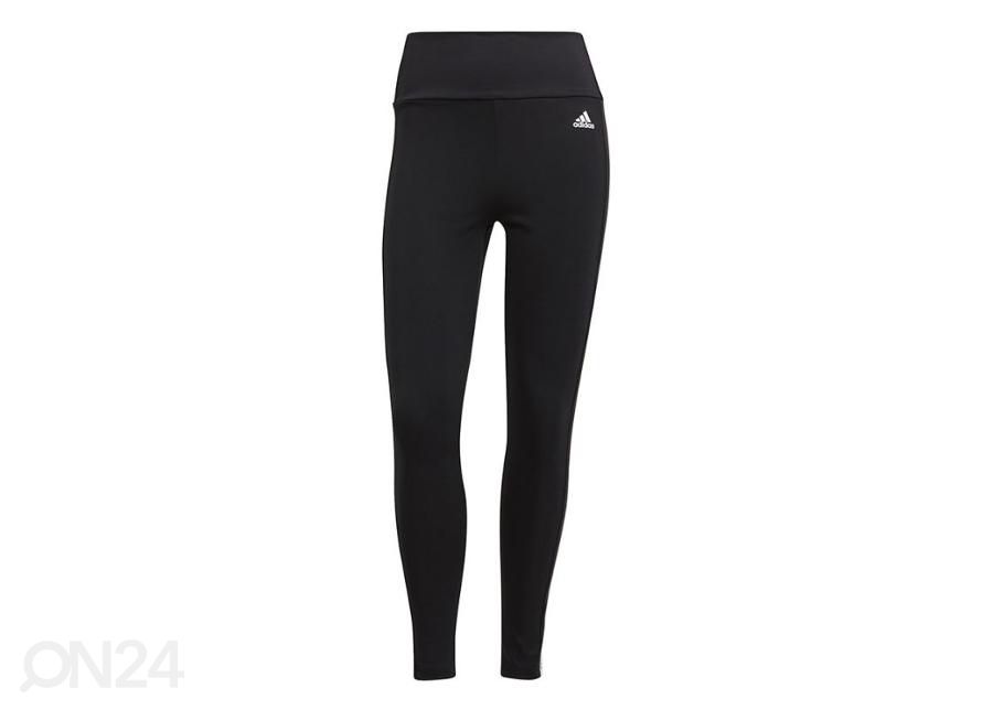 Naiste pikad treeningretuusid Adidas High Riese 3-Stripes 7/8 Tights suurendatud