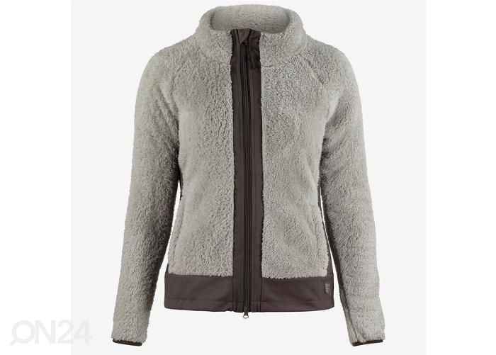 Naiste softshell fliis deanne 34 hall-pruun suurendatud