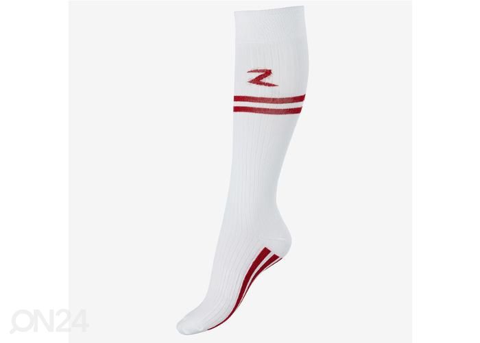 Naiste sokid ratsutamiseks superstrech stripe 39-41 valge/punane suurendatud