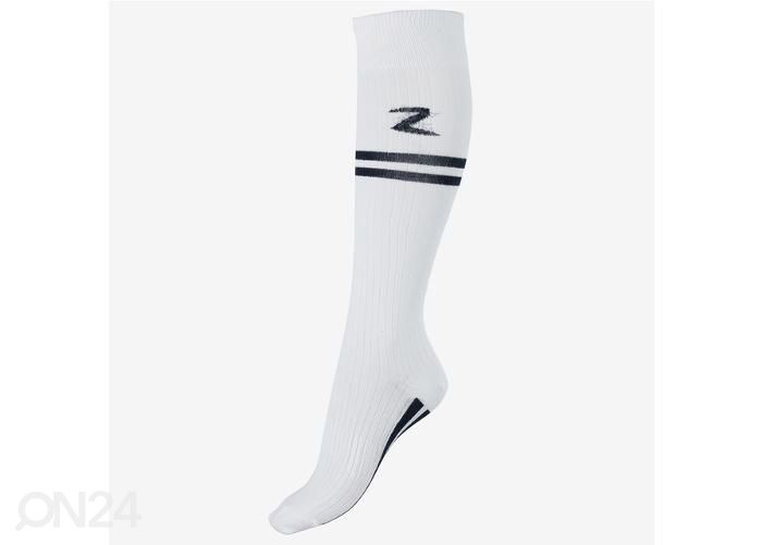 Naiste sokid ratsutamiseks superstrech stripe 39-41 valge/tumesinine suurendatud